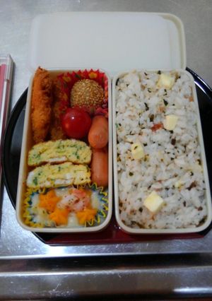 チーズまぜご飯弁当-レシピのメイン写真