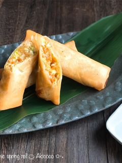 鶏ミンチとキャベツのエスニック春巻き-レシピのメイン写真