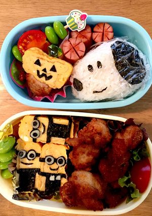 キャラ弁☆ミニオン☆スヌーピー-レシピのメイン写真