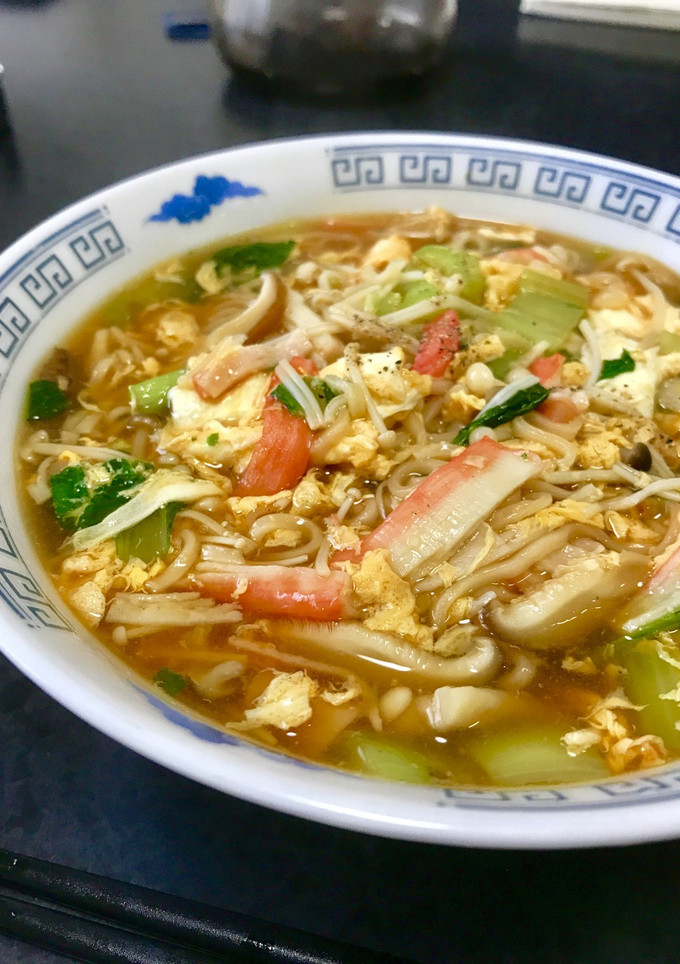 具だくさん！とろみしょうゆラーメン-レシピのメイン写真