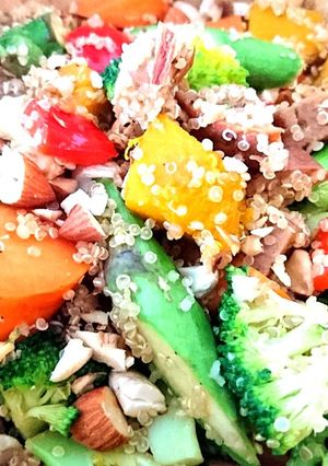 ミートローフでヘルシー温野菜サラダ-レシピのメイン写真