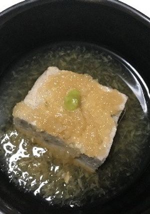 手作り♪みぞれ餡かけエゴマ豆腐-レシピのメイン写真