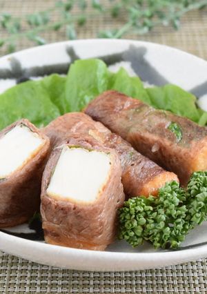 肉巻き厚揚げ-レシピのメイン写真