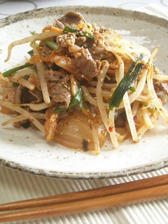 キムチと牛肉のチャッと炒め-レシピのメイン写真
