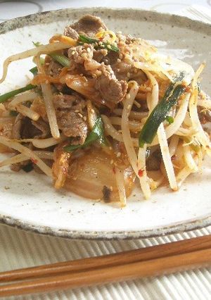 キムチと牛肉のチャッと炒め-レシピのメイン写真