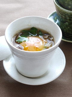 鶏肉の月見蒸し-レシピのメイン写真