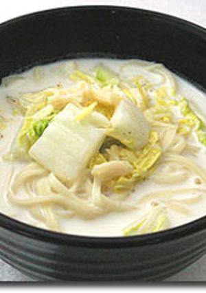 白菜と帆立のクリーミー濃厚うどん♡-レシピのメイン写真