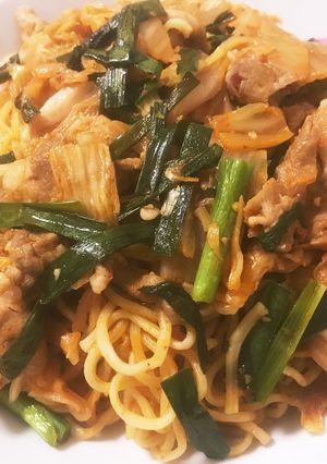 豚キムチ焼きそば-レシピのメイン写真