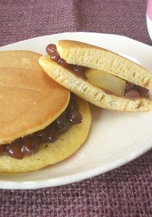 栗入りどら焼き-レシピのメイン写真