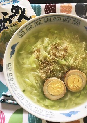 サッポロ一番と長ネギ好きのポカ麺♡-レシピのメイン写真