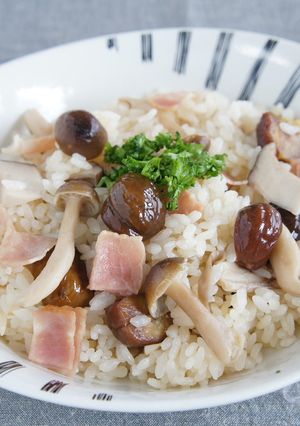 きのこと栗の洋風炊き込みご飯-レシピのメイン写真