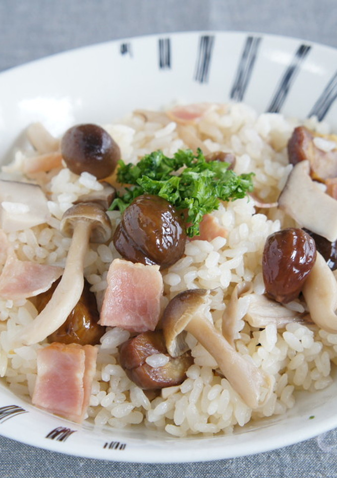 きのこと栗の洋風炊き込みご飯-レシピのメイン写真