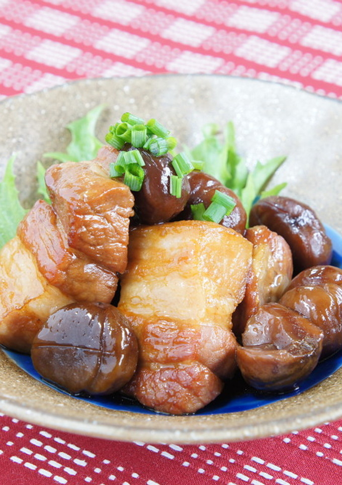 豚肉と甘栗の中華風煮物-レシピのメイン写真