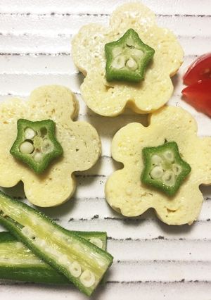 裏技で簡単☆花型の卵焼き-レシピのメイン写真