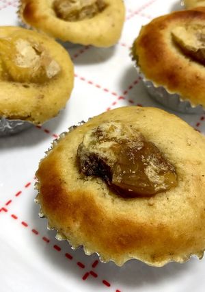 ゴマ香る 栗のカップケーキ-レシピのメイン写真