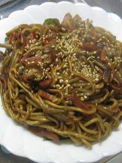 ごぼう焼きそば (甘口醤油味)-レシピのメイン写真