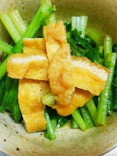 簡単☆油揚げと菜っ葉の炊いたん☆☆☆-レシピのメイン写真