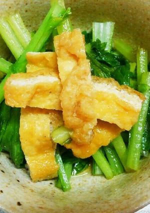 簡単☆油揚げと菜っ葉の炊いたん☆☆☆-レシピのメイン写真