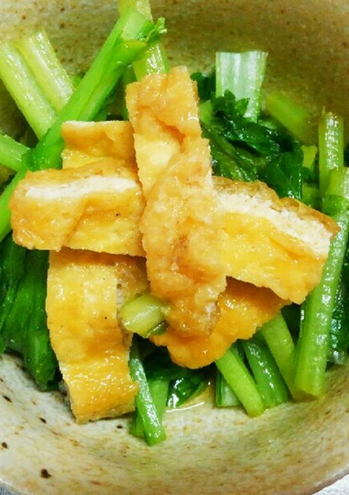 簡単☆油揚げと菜っ葉の炊いたん☆☆☆-レシピのメイン写真