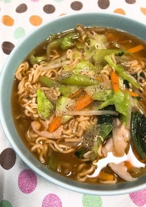 サッポロ一番で☆横浜名物サンマーメン-レシピのメイン写真