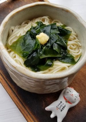 わかめにゅうめん　金華山ワカメ#02-レシピのメイン写真