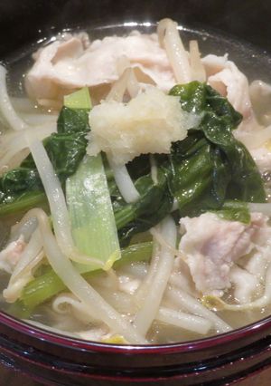 豚肉ともやしの和風スープ-レシピのメイン写真
