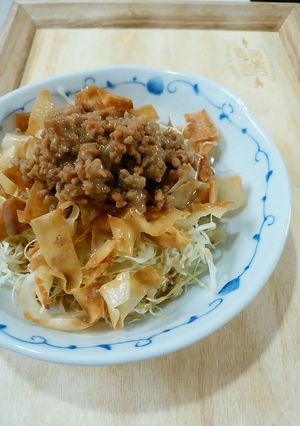 ガッツリ☆胡麻ドレ肉みそサラダ-レシピのメイン写真