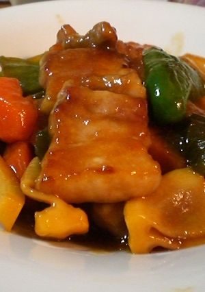 ★黒酢の酢豚★食材を素揚げせずに出来ます-レシピのメイン写真