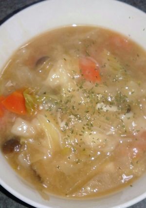 ♥つるっと美味しい❗ワンタン風スープ♥-レシピのメイン写真