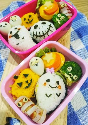 おばけちゃんのハロウィン弁当-レシピのメイン写真