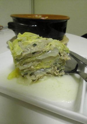 白菜とひき肉の重ね蒸し-レシピのメイン写真