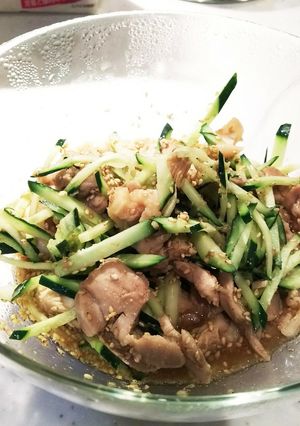 ささっとレンジ蒸し鶏-レシピのメイン写真