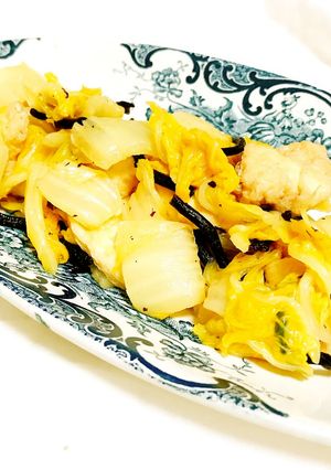 白菜とひじきの重ね煮-レシピのメイン写真