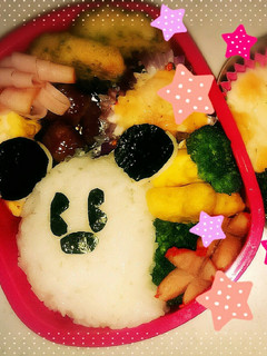 キャラ弁当 簡単 オバケミッキー☆-レシピのメイン写真