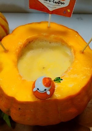 ハロウィン★寒天かぼちゃプリン-レシピのメイン写真