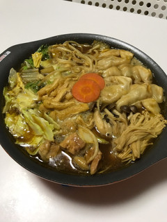 麺つゆで簡単すぎるカレー鍋♪-レシピのメイン写真