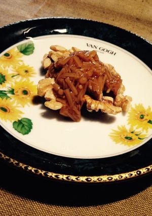 Vegan簡単おつまみ☆なめ茸くるみ♪-レシピのメイン写真