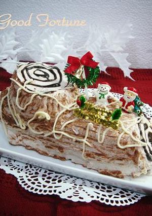 ビスケットで作る☆超簡単ブッシュドノエル-レシピのメイン写真