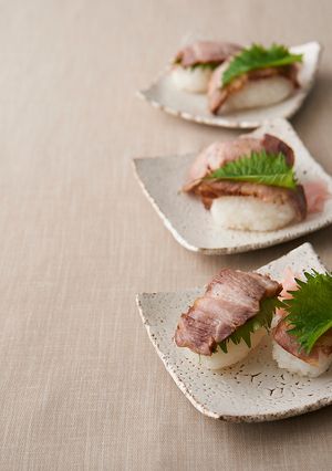 煮豚の握り寿司-レシピのメイン写真