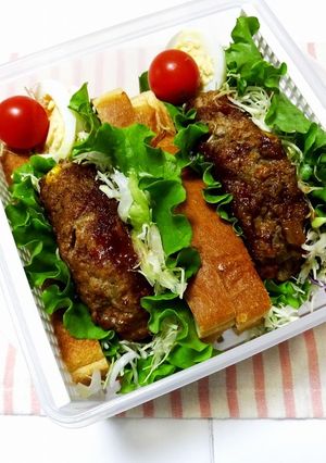 ハンバーグはさむだけサンド-レシピのメイン写真