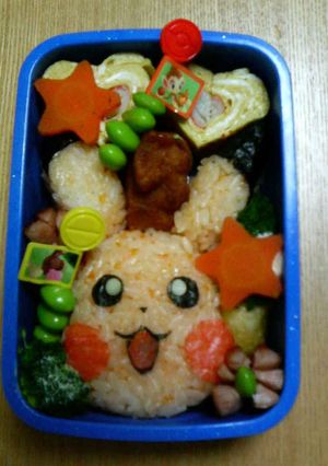 ピカチュウ弁当　（ポケモンキャラ弁）-レシピのメイン写真