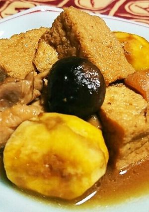 厚揚げ・栗・鶏肉の中華うま煮-レシピのメイン写真