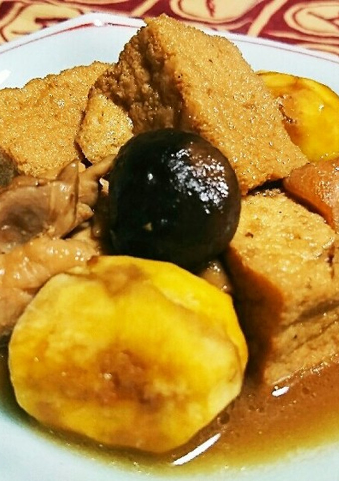 厚揚げ・栗・鶏肉の中華うま煮-レシピのメイン写真