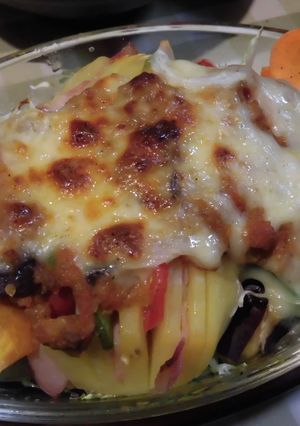 じゃばらポテトとパンプキンのチーズ焼き-レシピのメイン写真