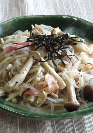 こんにゃくときのこのぺペロンチーノ-レシピのメイン写真