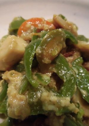 鶏肉とピーマンの豆腐炒め-レシピのメイン写真