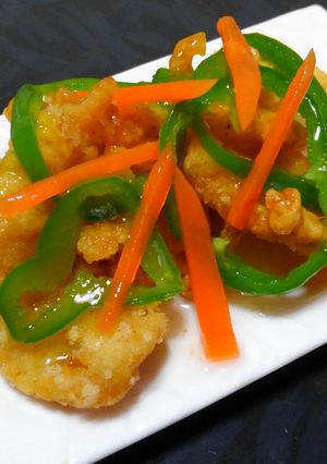 クロアナゴのから揚げ野菜あんかけ-レシピのメイン写真