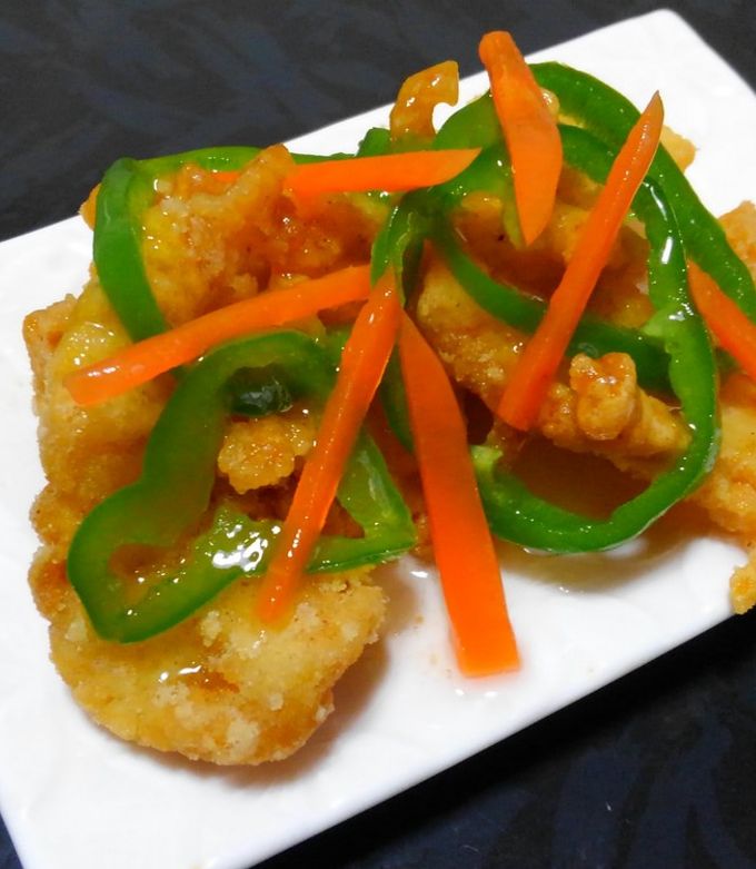 クロアナゴのから揚げ野菜あんかけ-レシピのメイン写真