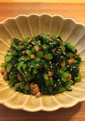 塩昆布が◎納豆と小松菜の和え物-レシピのメイン写真