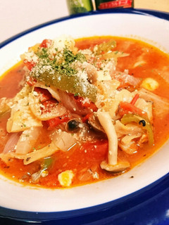 さば缶と野菜とカットトマトでスープ-レシピのメイン写真